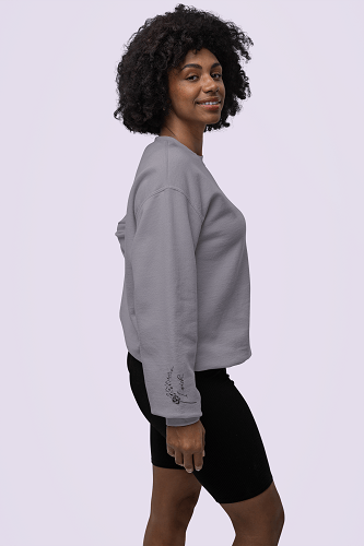 I Wish Cropped Fleece Hoodie - Image 5