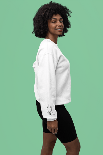 I Wish Cropped Fleece Hoodie - Image 4