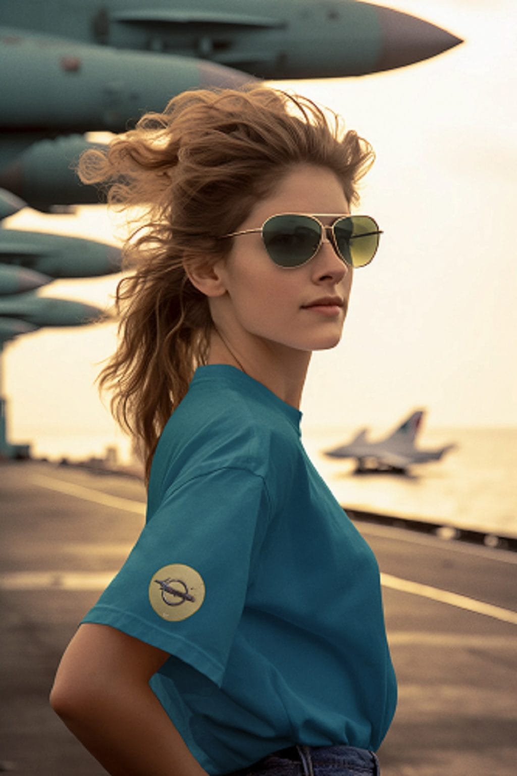 1968 Car Rear Emblem on a Soft-Style T-Shirt - Image 45