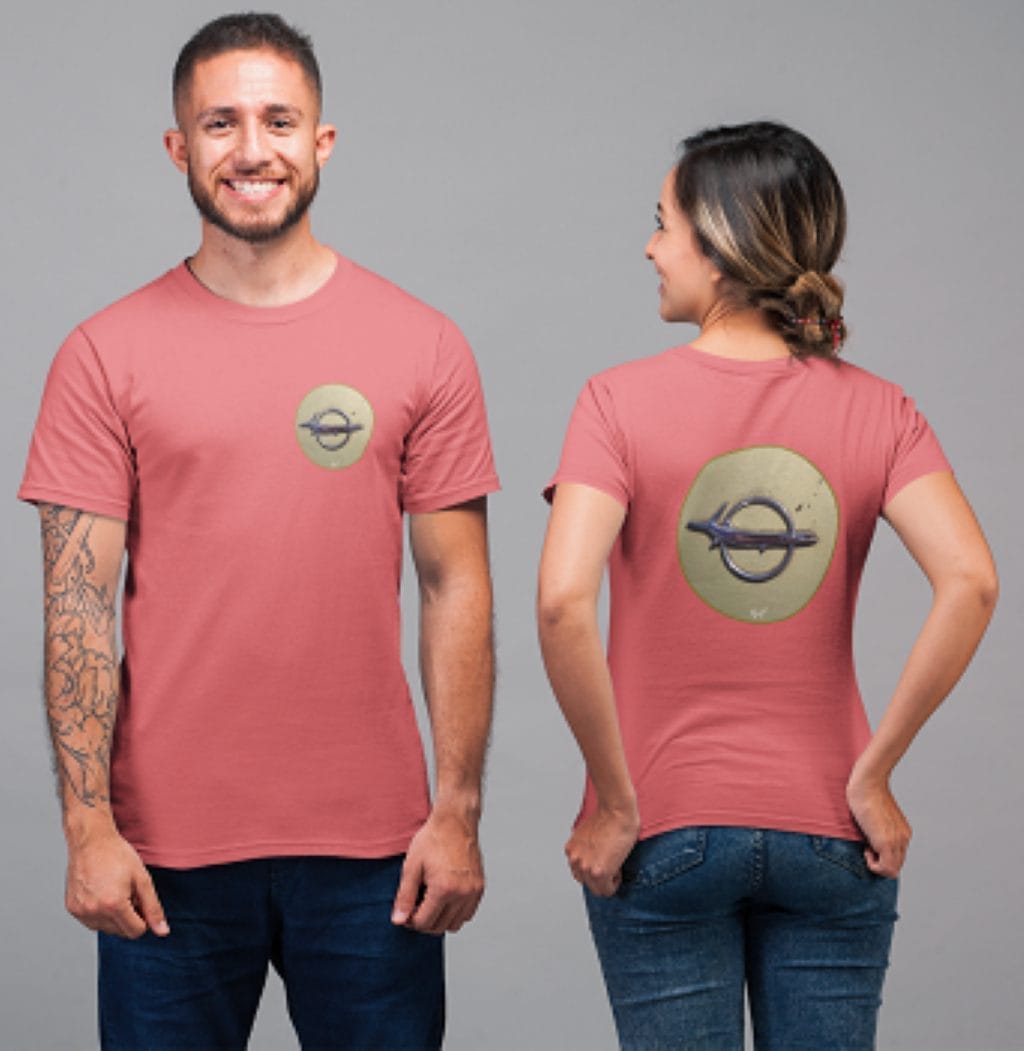 1968 Car Rear Emblem on a Soft-Style T-Shirt - Image 35