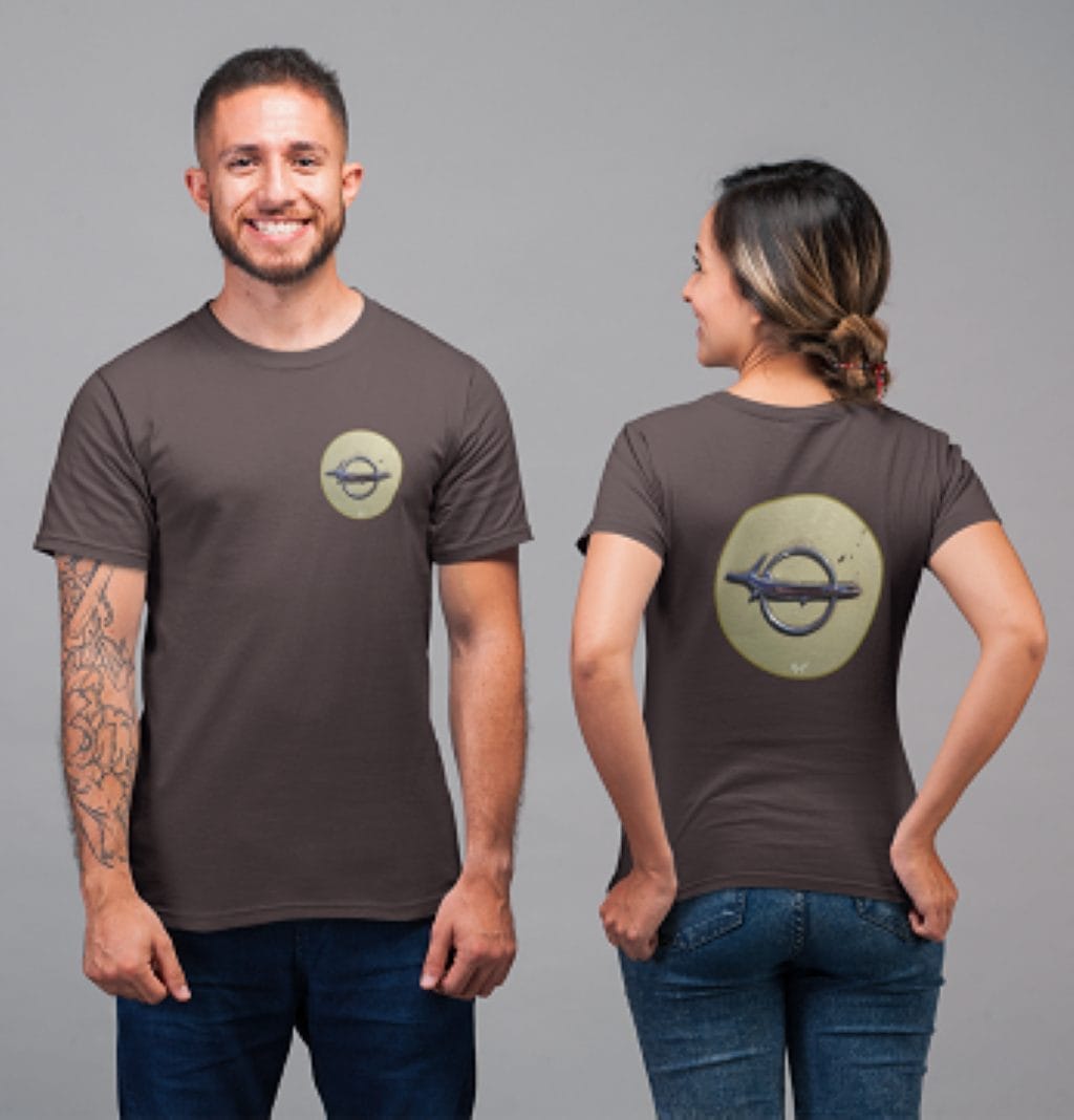 1968 Car Rear Emblem on a Soft-Style T-Shirt - Image 12