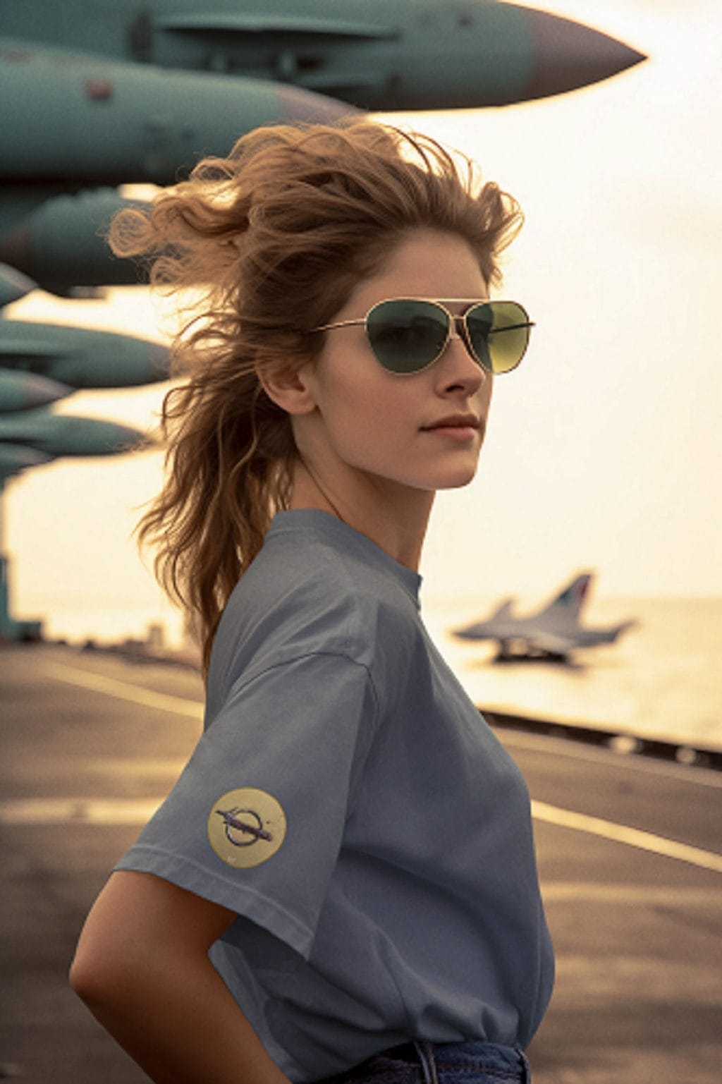 1968 Car Rear Emblem on a Soft-Style T-Shirt - Image 24