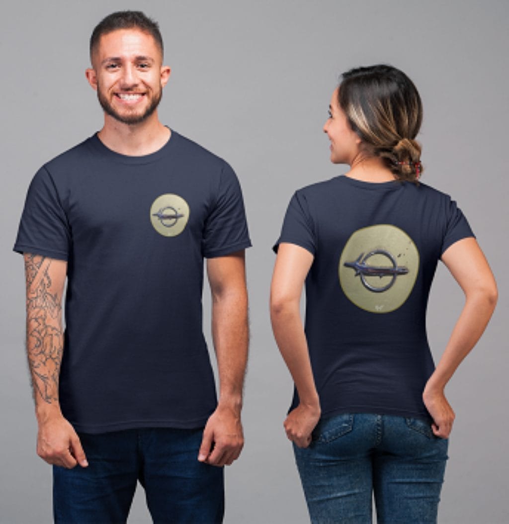 1968 Car Rear Emblem on a Soft-Style T-Shirt - Image 17