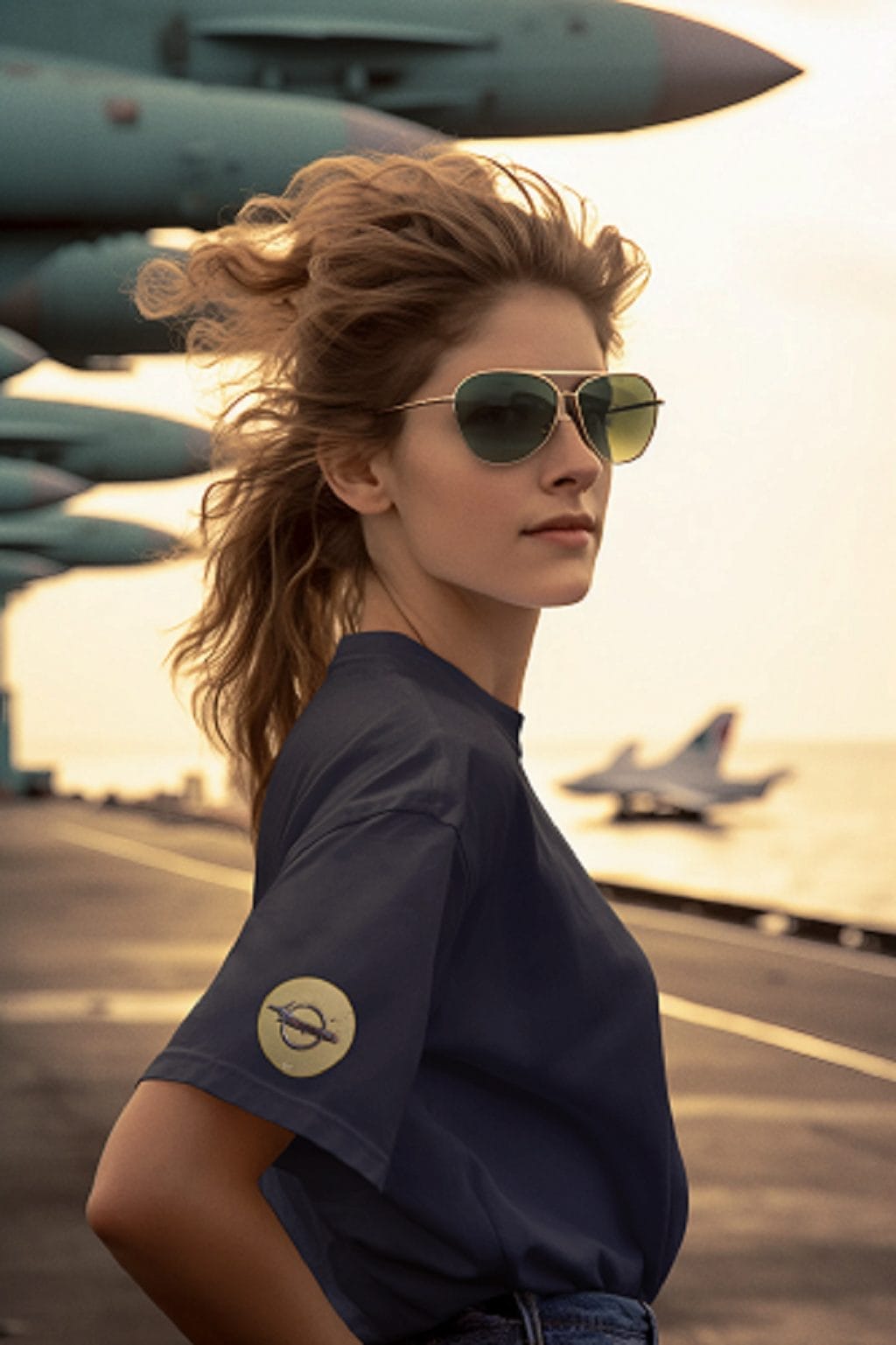 1968 Car Rear Emblem on a Soft-Style T-Shirt - Image 4