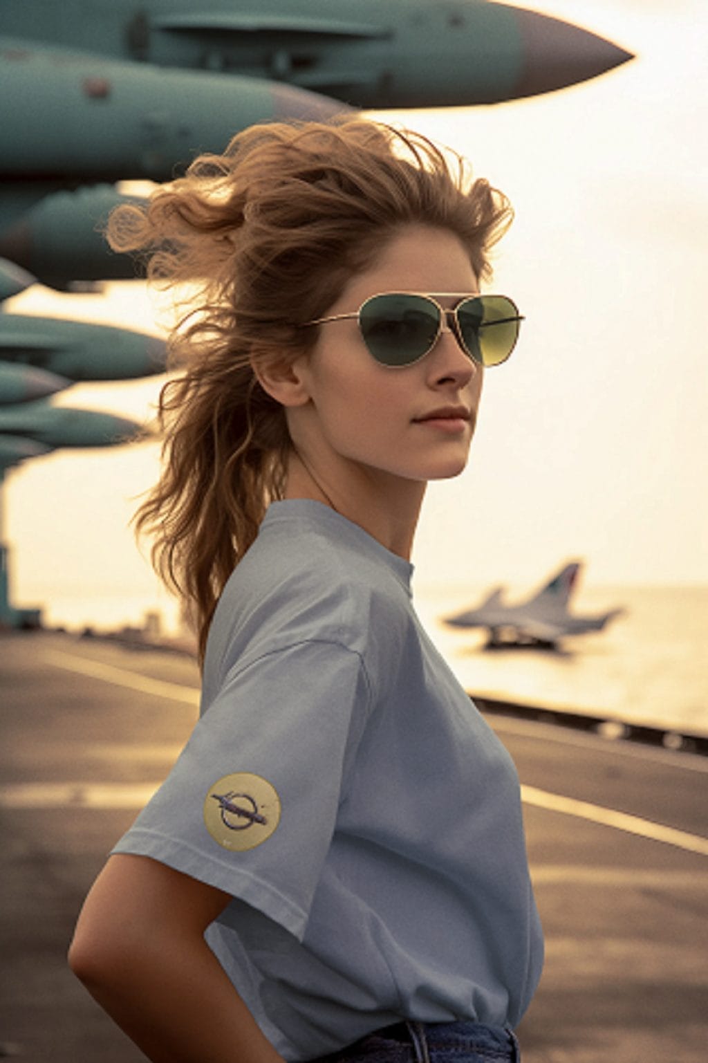 1968 Car Rear Emblem on a Soft-Style T-Shirt - Image 9