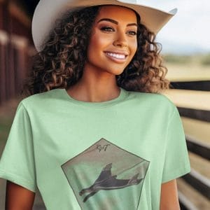 1956 Hood Emblem  on a Soft-Style T-Shirt