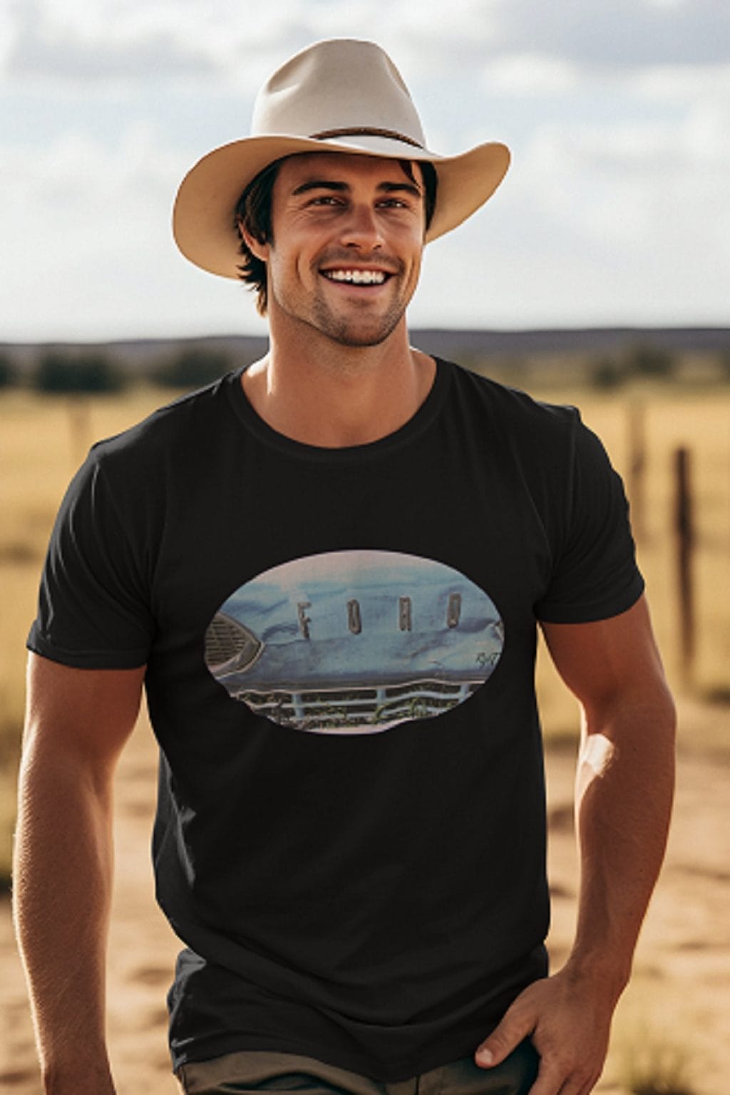 1964/65 Van Front Grill on a Soft-Style T-Shirt - Image 36