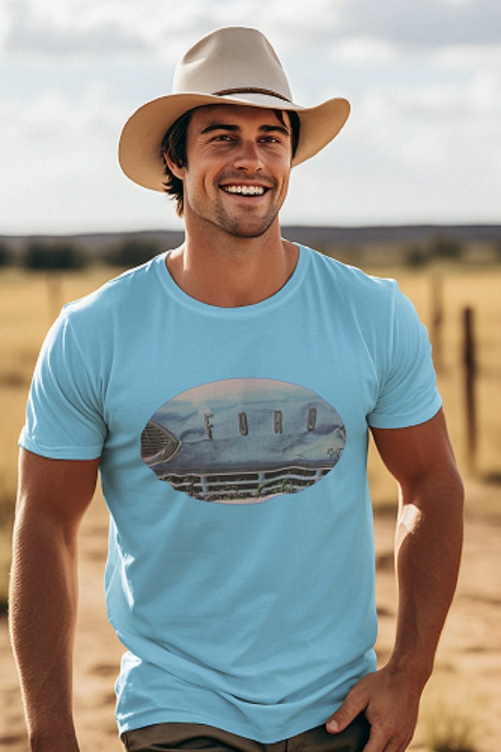 1964/65 Van Front Grill on a Soft-Style T-Shirt - Image 9