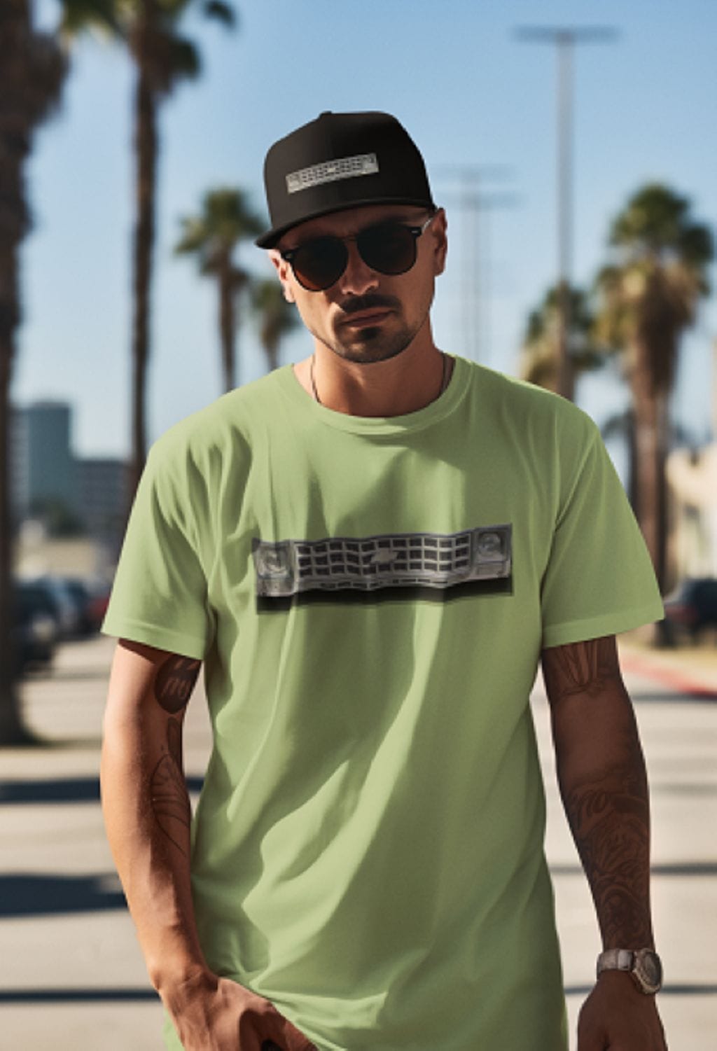 1970s Front Grill on a Soft-Style T-Shirt - Image 9