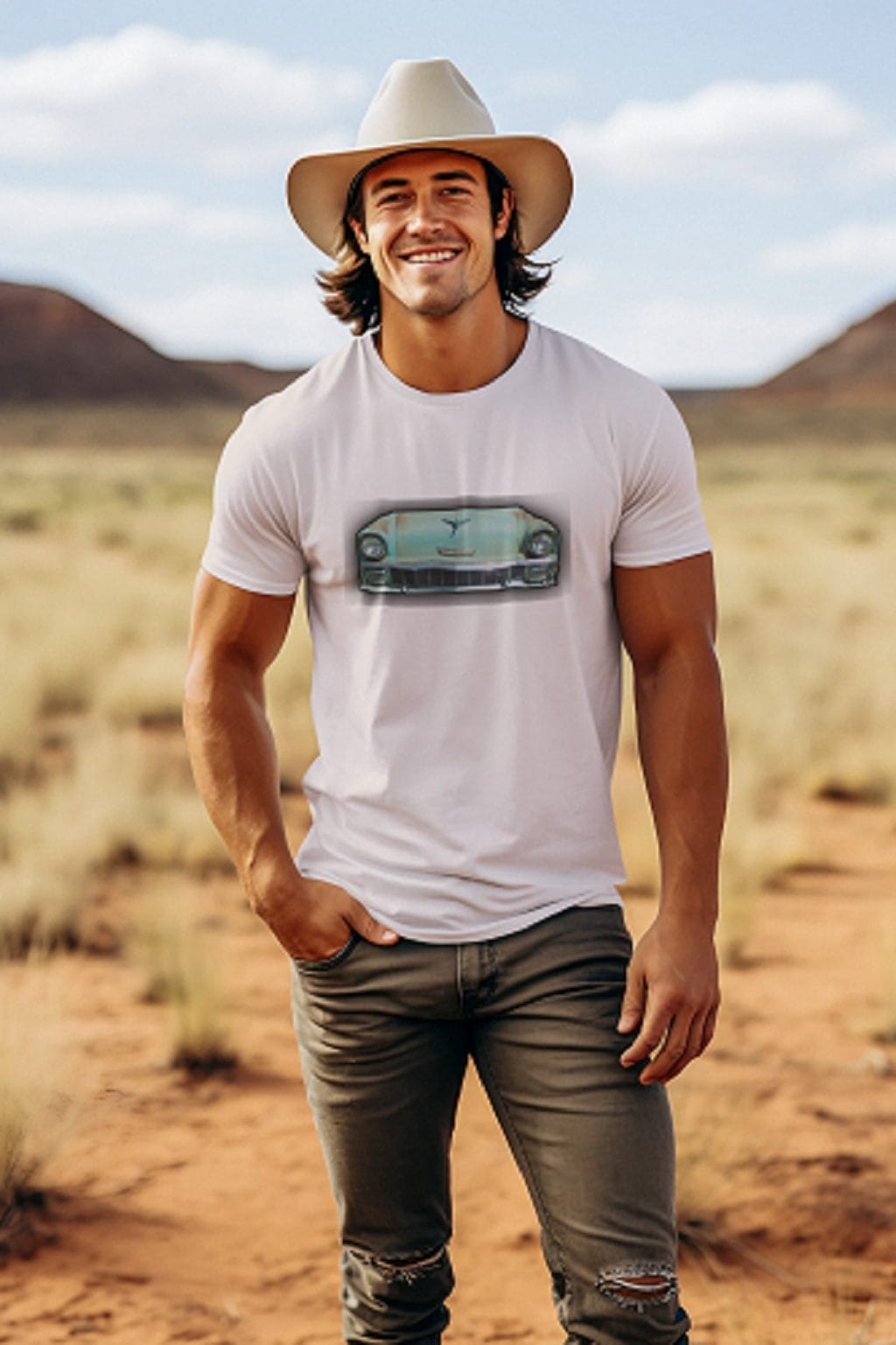 1956 Front End on a Soft-Style T-Shirt - Image 21