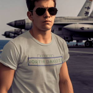 "Made in ND" design created by RJ&T on Soft-Style T-Shirt