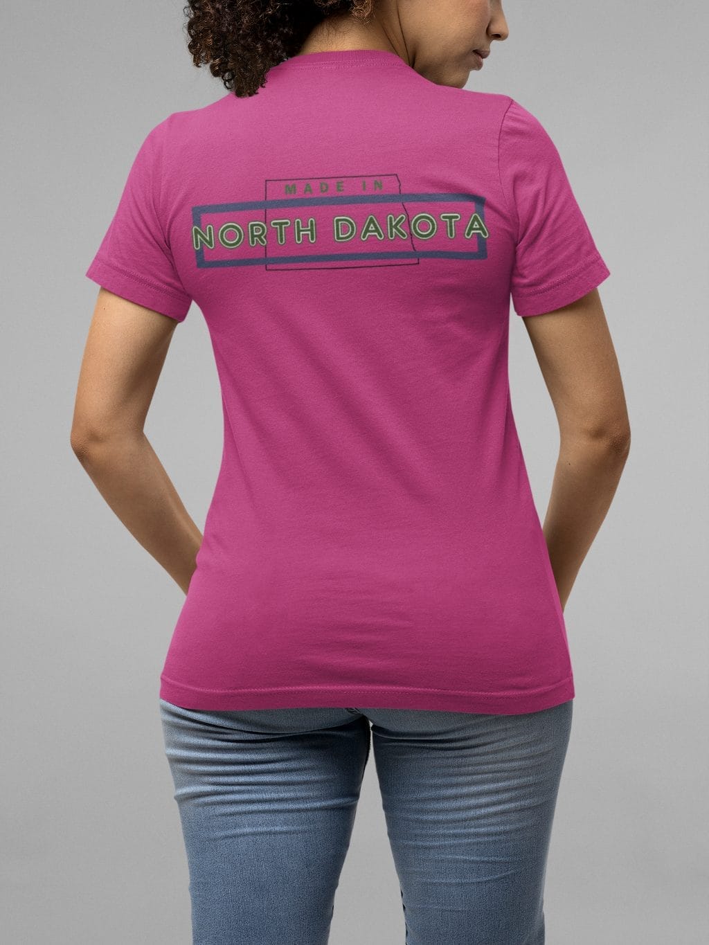 "Made in ND" design created by RJ&T on a Women's Relaxed Short Sleeve Jersey Tee - Image 14