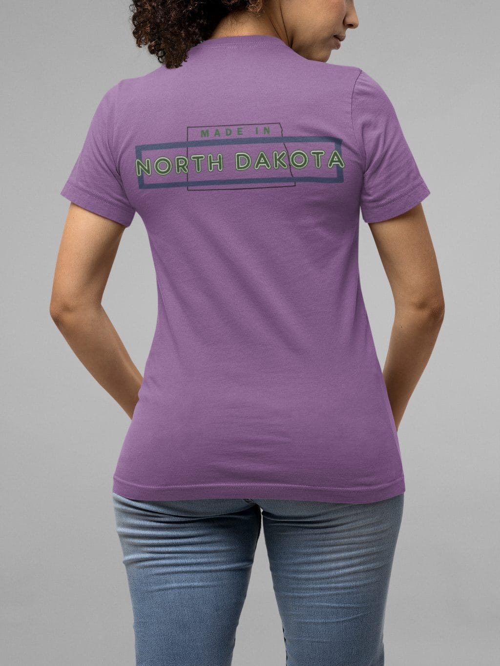 "Made in ND" design created by RJ&T on a Women's Relaxed Short Sleeve Jersey Tee - Image 6