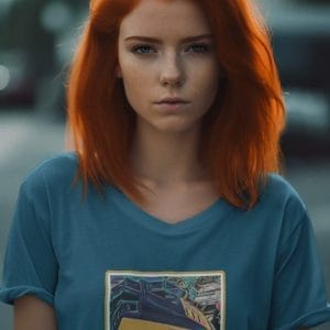 1969 Doo-dettes on a Relaxed V-Neck Tee