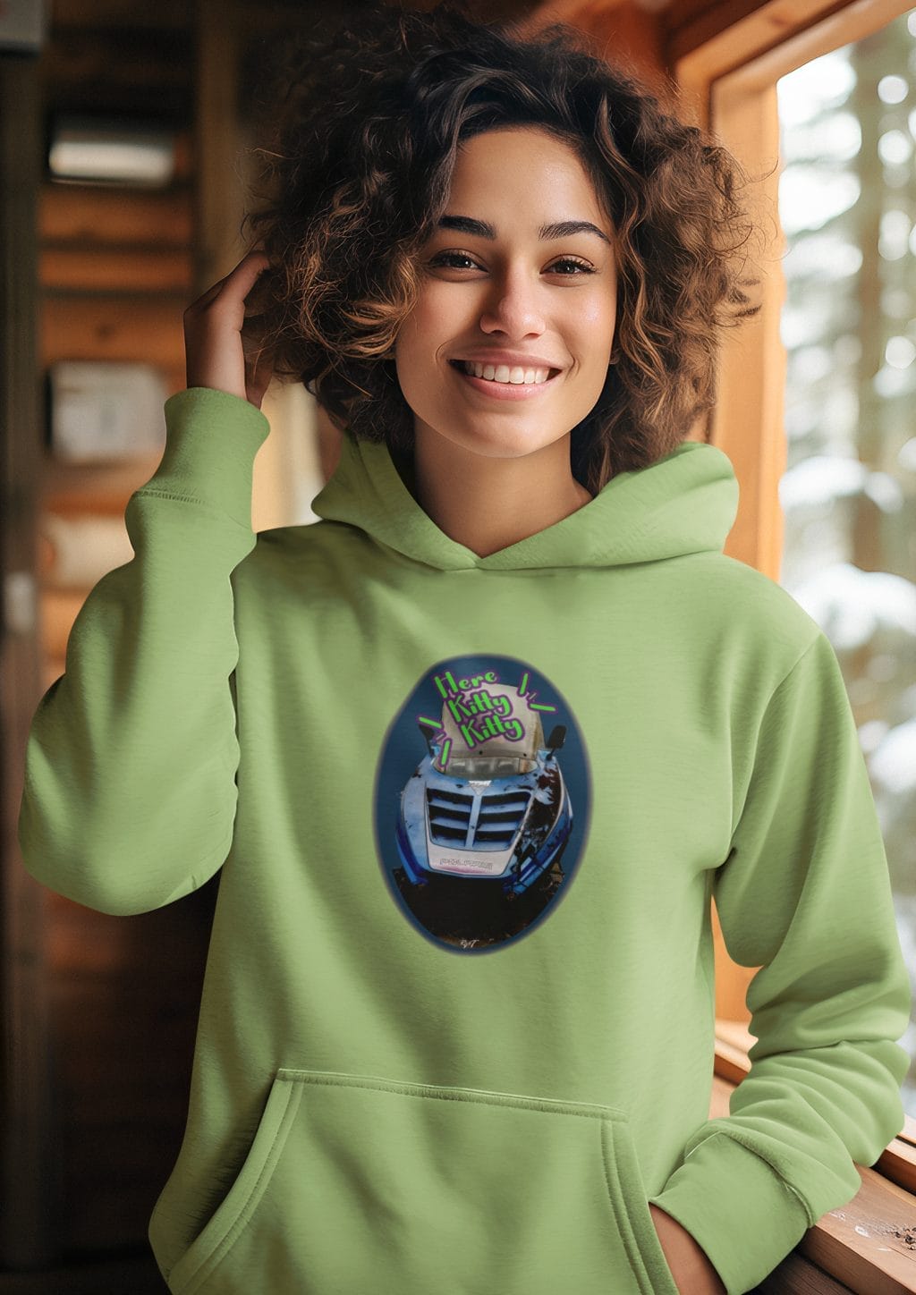 Here Kitty, Kitty on a Soft Classic Hoodie - Image 6