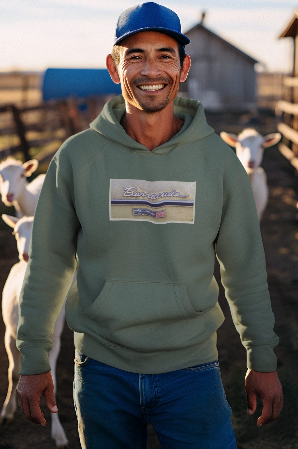 1968 Rear Side Emblem on a Soft Classic Hoodie - Image 6