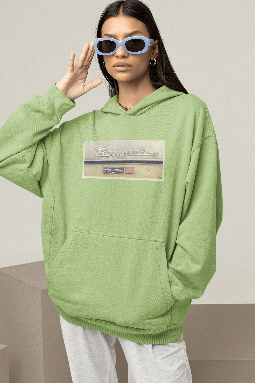 1968 Rear Side Emblem on a Soft Classic Hoodie - Image 9